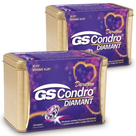 GS Condro Diamant, 2 x 120 tabliet (240 ks) - darček 2019