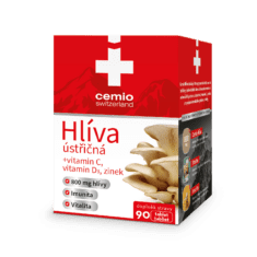 Cemio Hliva ustricová + vitamín C a D3 a zinok, 90 tabliet