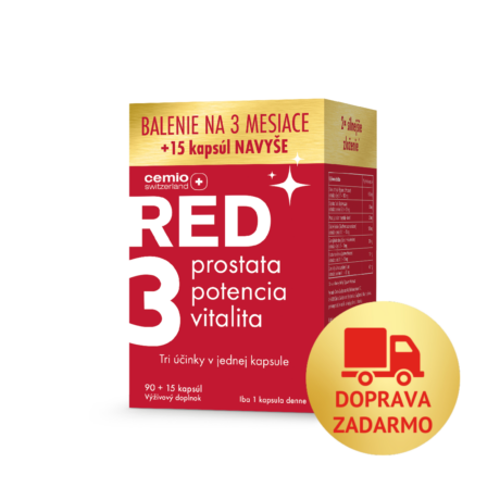 Cemio RED3® silnejšie zloženie, 90+15 kapsúl, darčekové balenie 2023