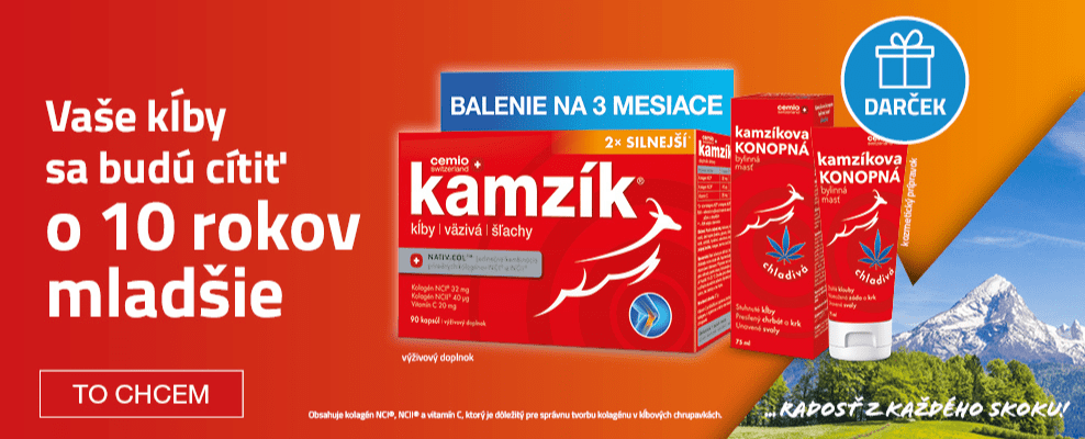 Cemio kamzík + darček - banner mobil