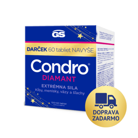 GS Condro® Diamant, 100 + 60 tabliet, darčekové balenie 2024