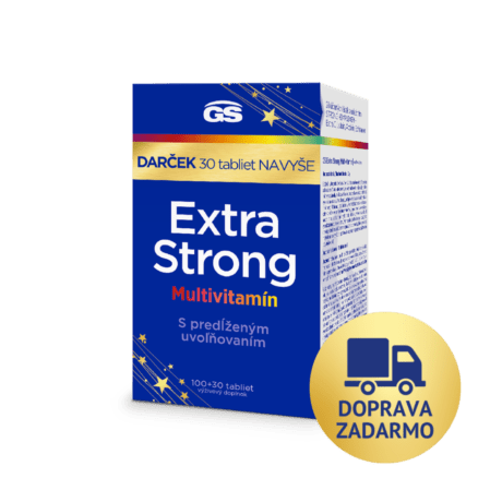 GS Extra Strong Multivitamín, 100 + 30 tabliet, darčekové balenie 2024