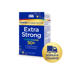 GS Extra Strong Multivitamín 50+, 100 + 30 tabliet, darčekové balenie 2024