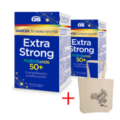 GS Extra Strong Multivitamín 50+, 2× 130 tabliet, darčekové balenie 2024