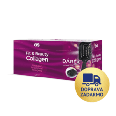 GS Fit & Beauty Collagen, 2× 50 kapsúl + darček: kefa na vlasy