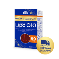 GS Koenzým Lipo Q10, 60 mg, 60 + 10 kapsúl, darčekové balenie 2024