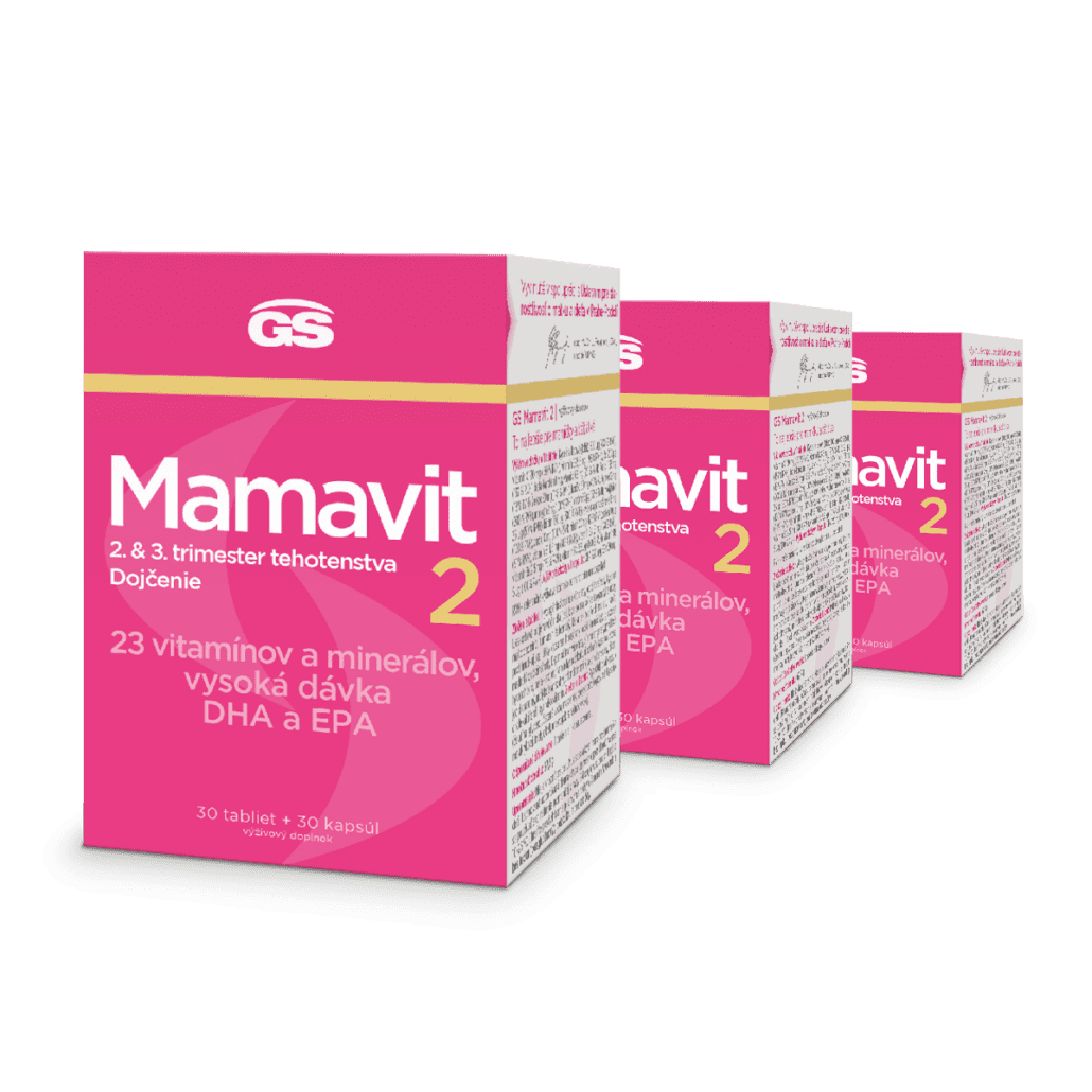 GS Mamavit 2 - tehotenstvo a dojčenie, 90 tabliet + 90 kapsúl