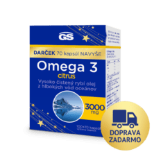 GS Omega 3 CITRUS, 100 + 70 kapsúl, darčekové balenie 2024