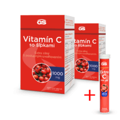 GS Vitamín C 1000 so šípkami, 2 x 120 tabliet