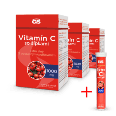 GS Vitamín C 1000 so šípkami, 3 x 120 tabliet