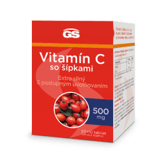 GS Vitamín C 500 so šípkami, 60 tabliet