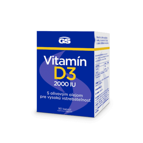 GS Vitamín D3 2000 IU, 90 kapsúl